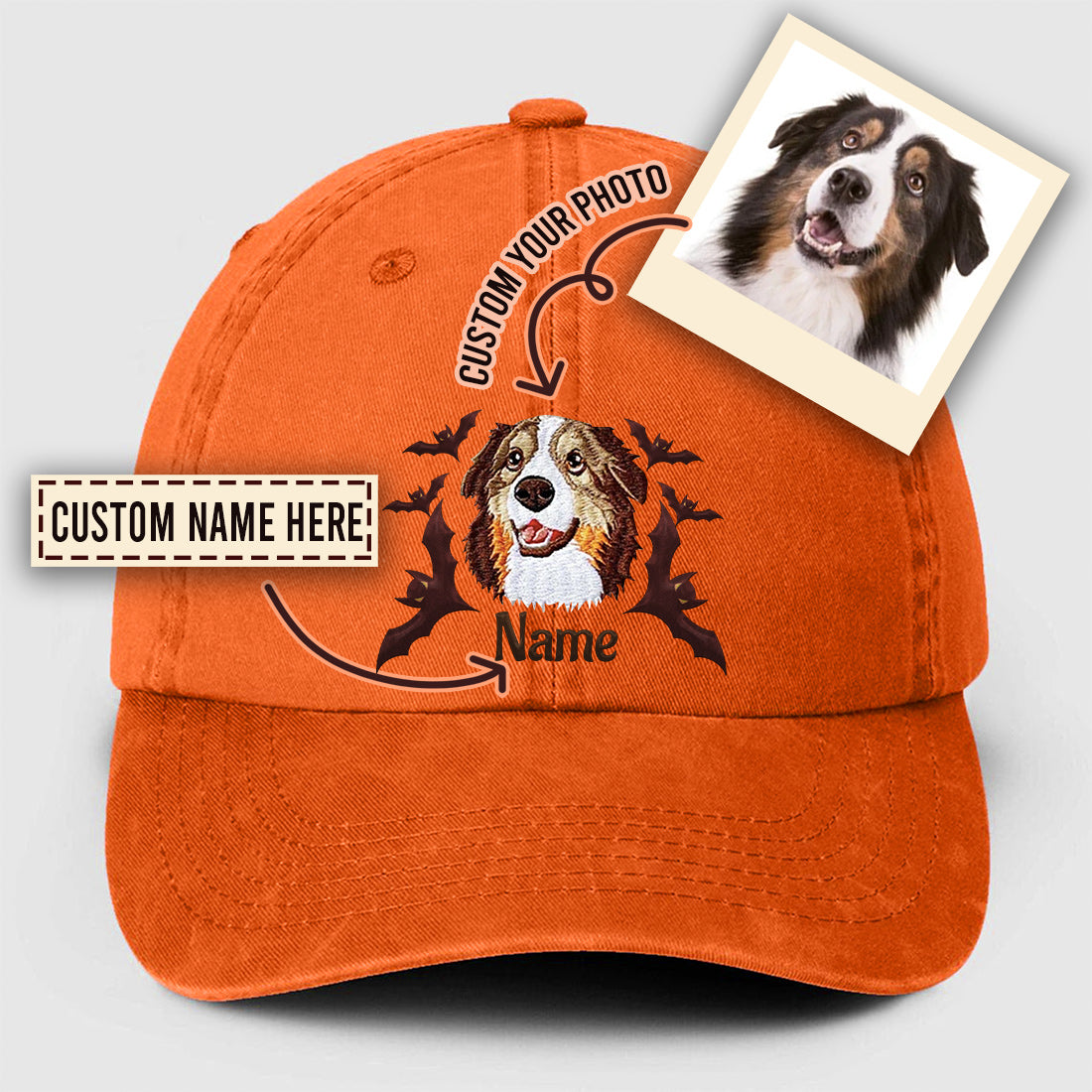 Personalized Spooky Dog Halloween Hat