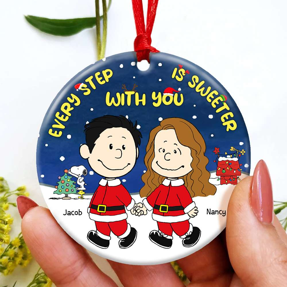 Personalized Gifts For Couple Ceramic Ornament