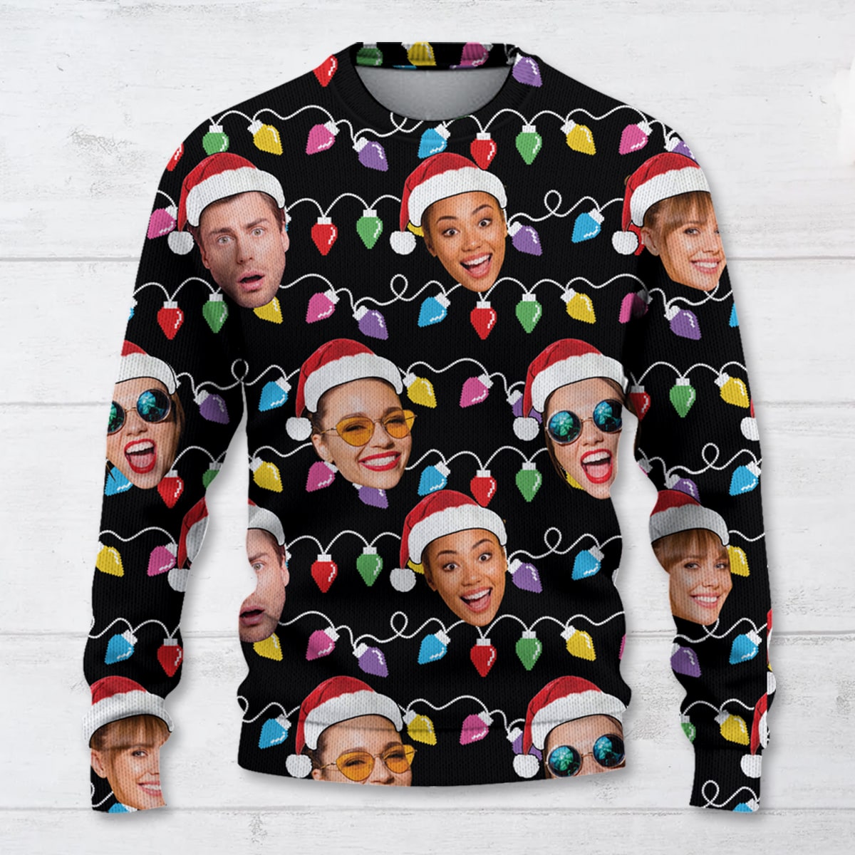 Custom Photo Ugly Christmas Sweater Gift For Friends 02natn210924