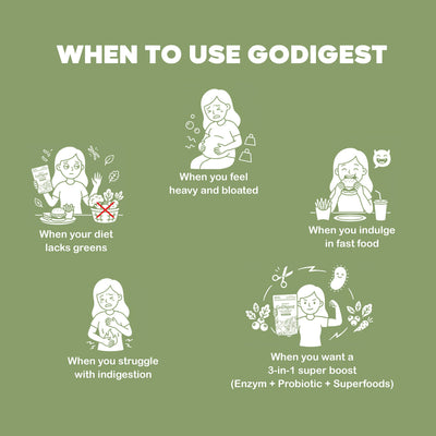 Nestrient GoDigest probiotics and enzymes gummies in matcha flavor, colorful gummy bites with green matcha coating and vibrant interior.