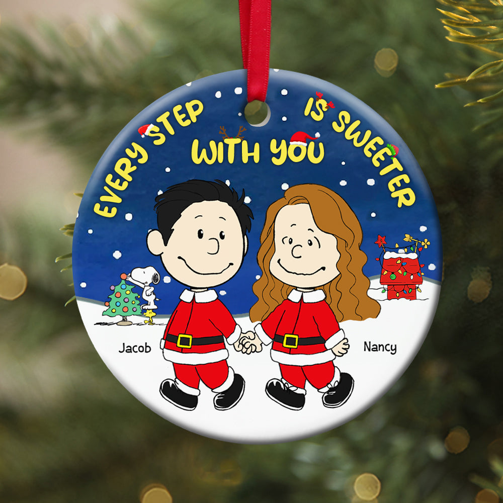 Personalized Gifts For Couple Ceramic Ornament