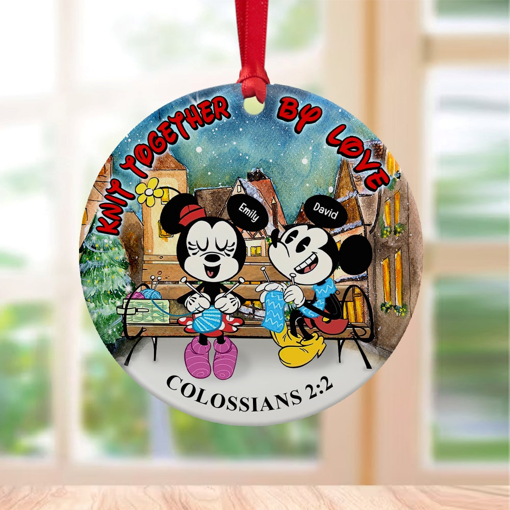 Personalized Gifts For Knitting Couple Ornament