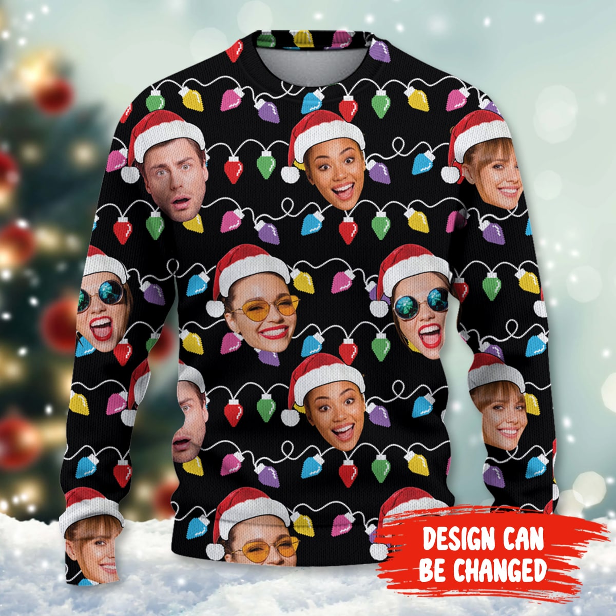 Custom Photo Ugly Christmas Sweater Gift For Friends 02natn210924