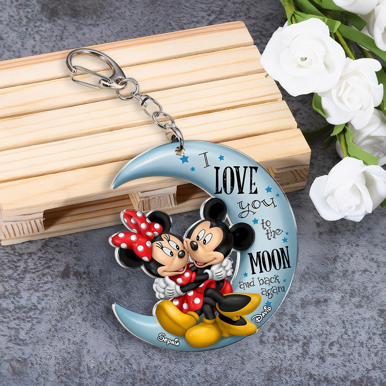 Romantic Couple - Personalized Keychain 03nath111224