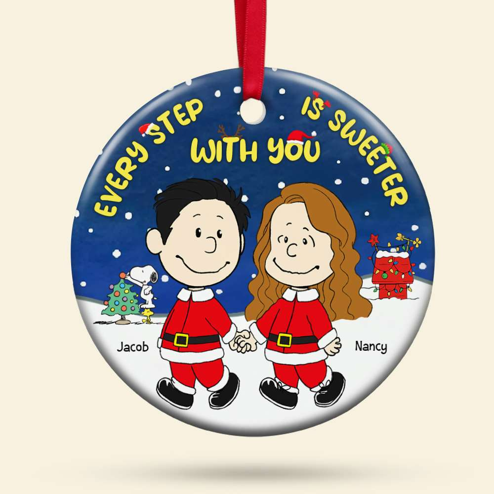 Personalized Gifts For Couple Ceramic Ornament