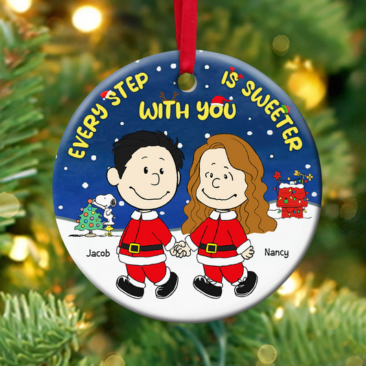 Personalized Gifts For Couple Ceramic Ornament