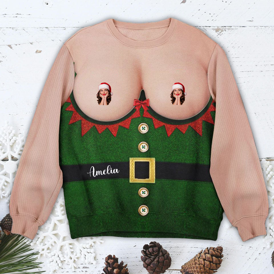 Custom Photo Ugly Christmas Sweater 04natn300924