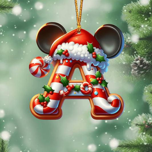 Mouse Ears Custom Alphabet - Personalized Mouse Ornament