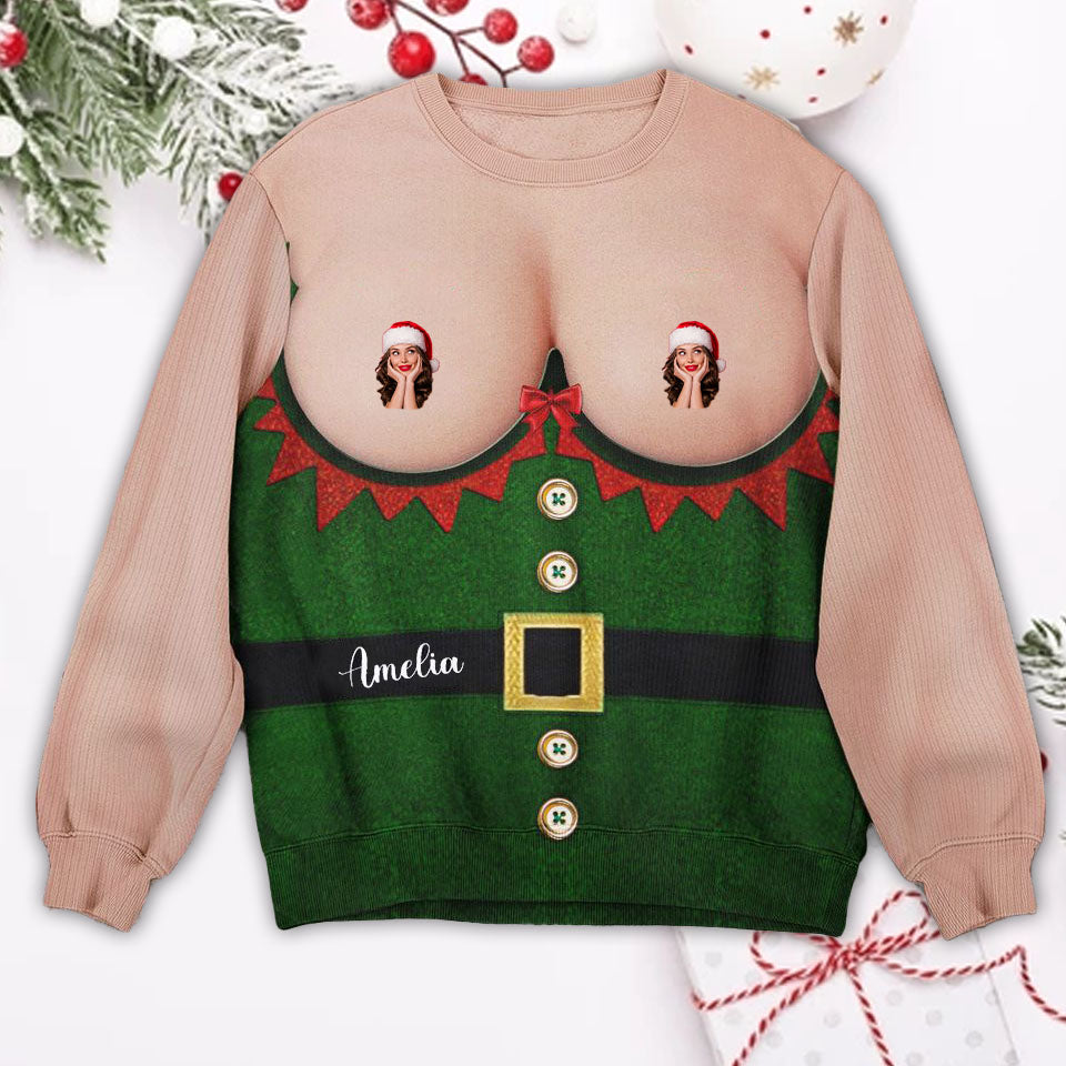 Custom Photo Ugly Christmas Sweater 04natn300924