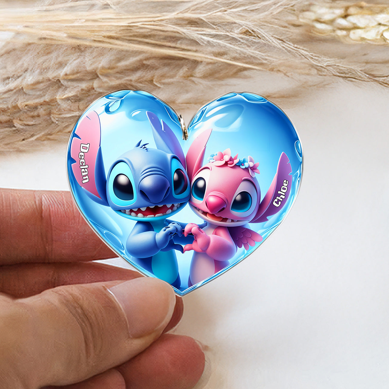 Ohana Couple - Personalized Keychain, Valentine Gifts 02nath091224