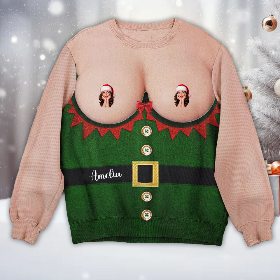 Custom Photo Ugly Christmas Sweater 04natn300924