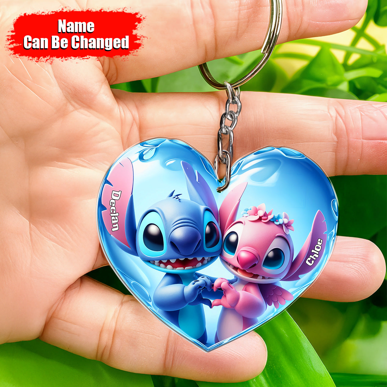 Ohana Couple - Personalized Keychain, Valentine Gifts 02nath091224