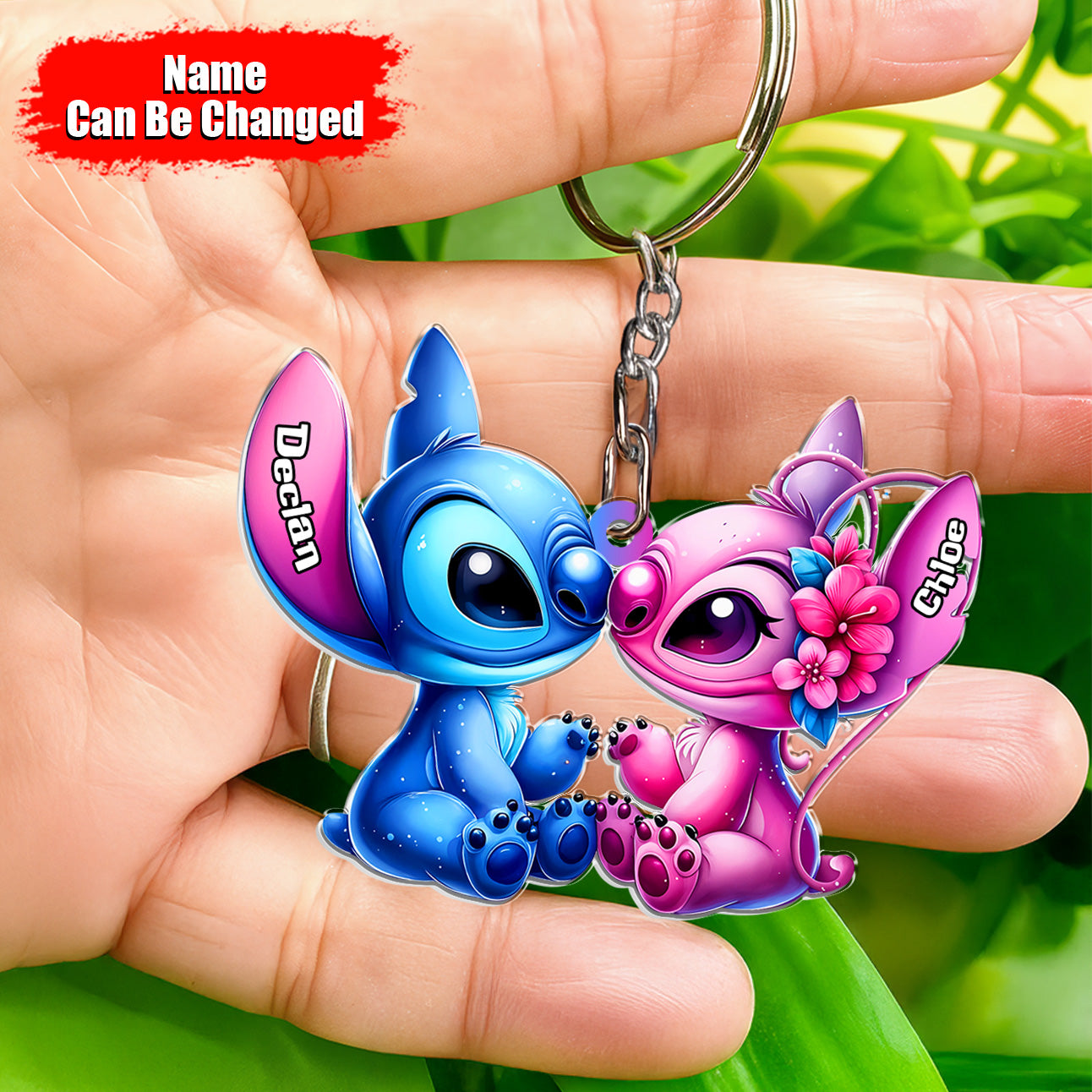 Romantic Couple - Personalized Keychain, Valentine Gifts 04nath091224