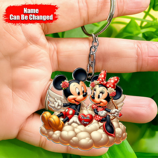 Romantic Couple - Personalized Keychain, Vanlentine Gifts 05nath091224