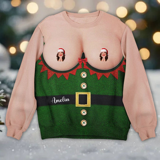 Custom Photo Ugly Christmas Sweater 04natn300924