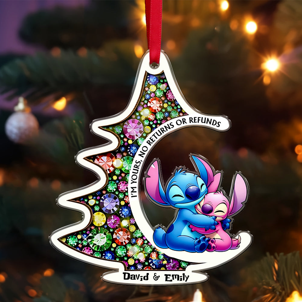 Pink & Blue Ohana - Personalized Ohana Ornament