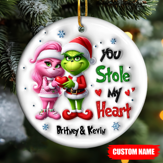 You Stole My Heart - Personalized Ornament 04nami291024