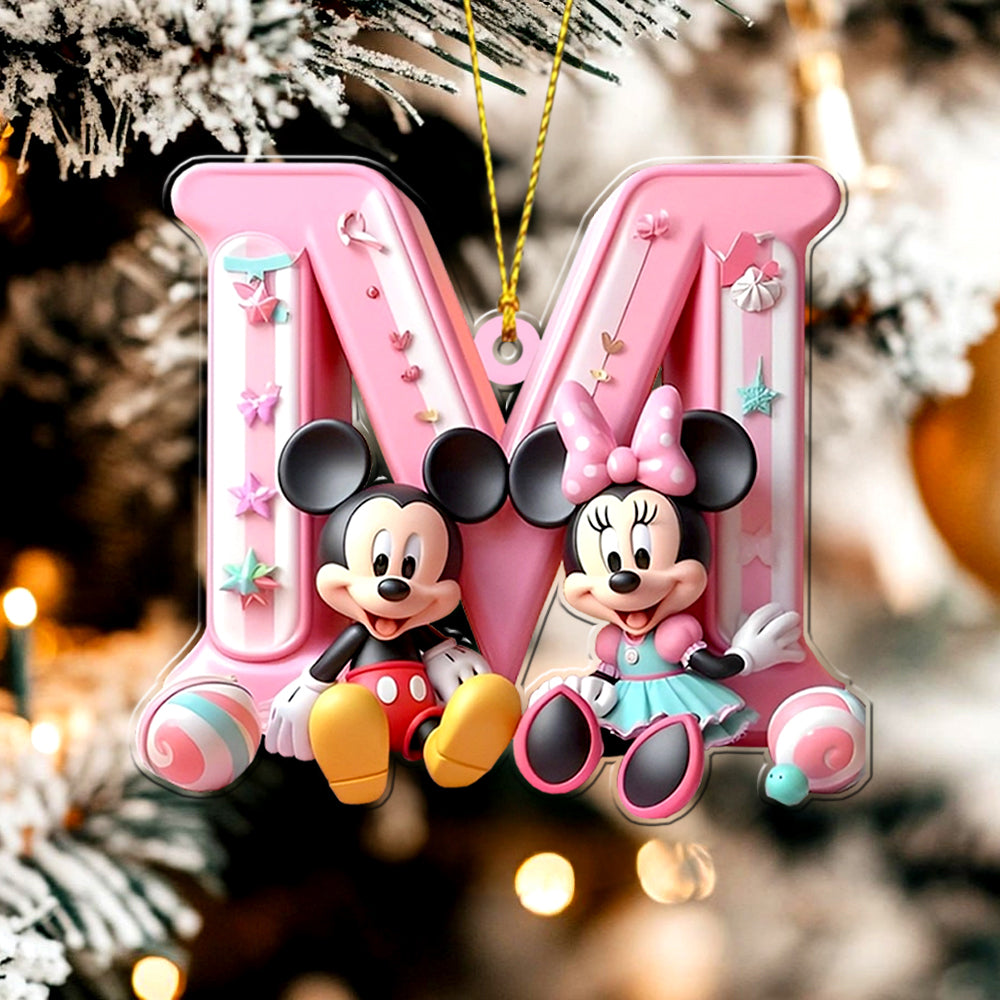 Magical Letter - Personalized Mouse Ornament