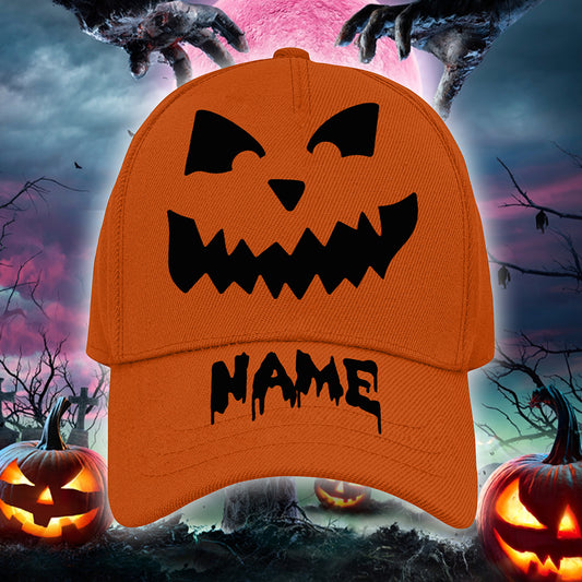 Personalized Jack-o'-Lantern Halloween Hat