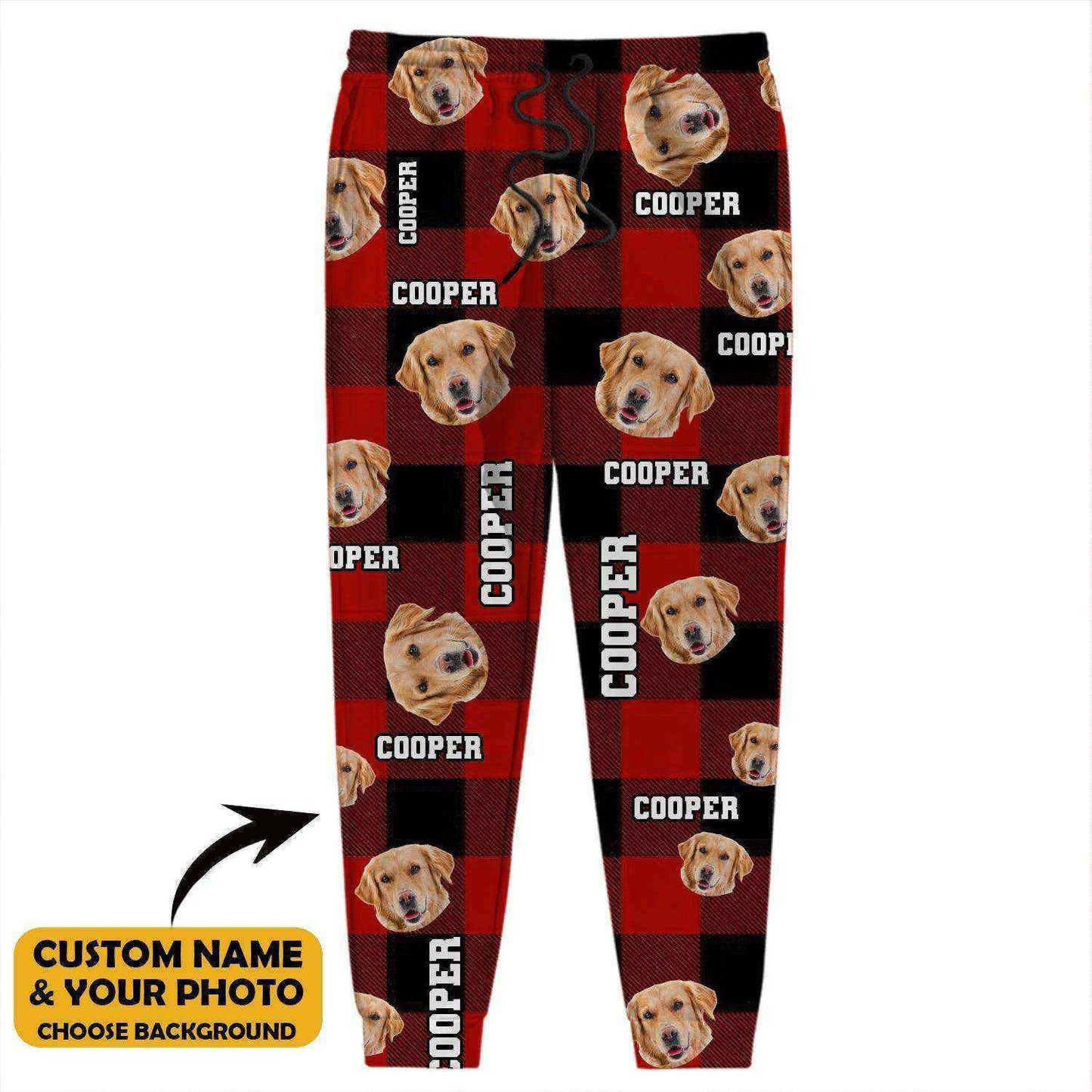 Custom Photo Dog Cat Name Sweatpants 888775 - Demiq Ecommerce