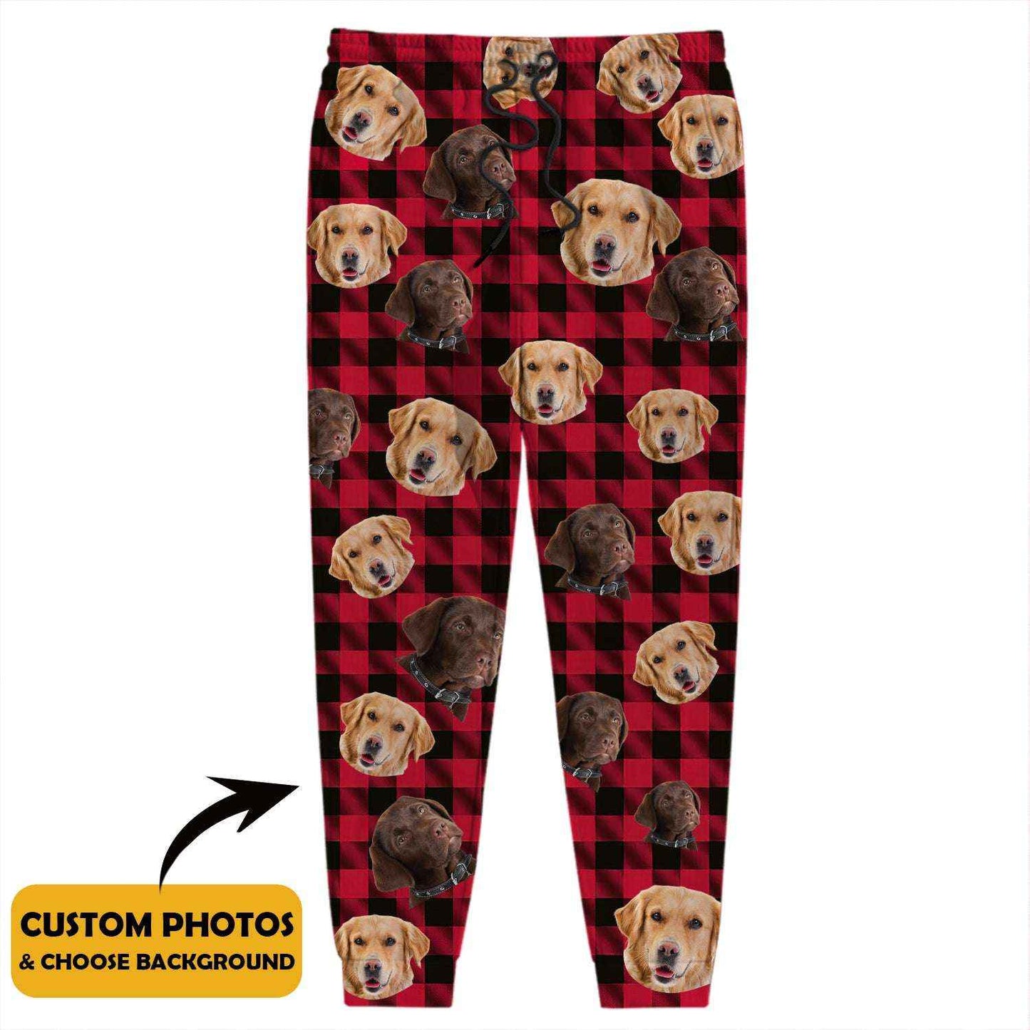 Sweatpants Custom Photo Dog Cat With Christmas Pattern ht10004tt - Demiq Ecommerce