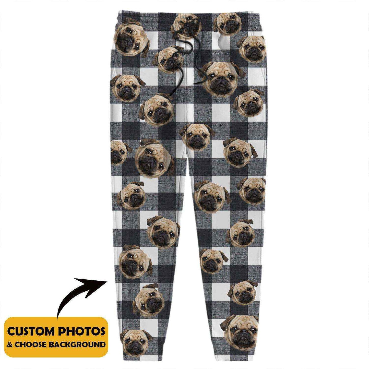 Personalized Photo With Christmas Pattern Dog Men and Women's Sweatpants 888742 - Demiq Ecommerce