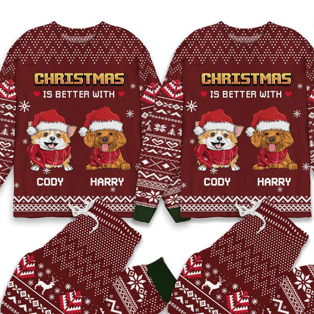 Christmas Better - Personalized Custom Matching Pajama Set ht1010tt - Demiq Ecommerce