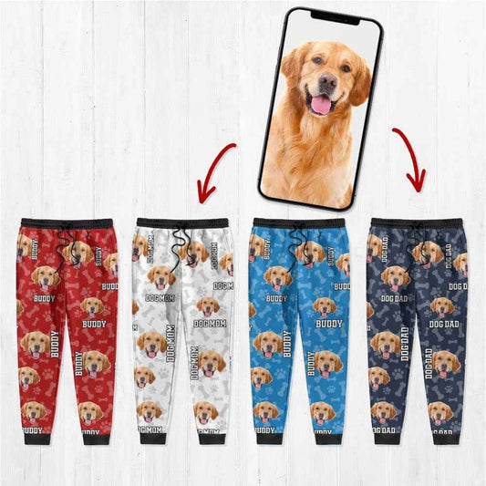 Custom Photo Name Paw Dog Cat Sweatpants K228 888861 - Demiq Ecommerce