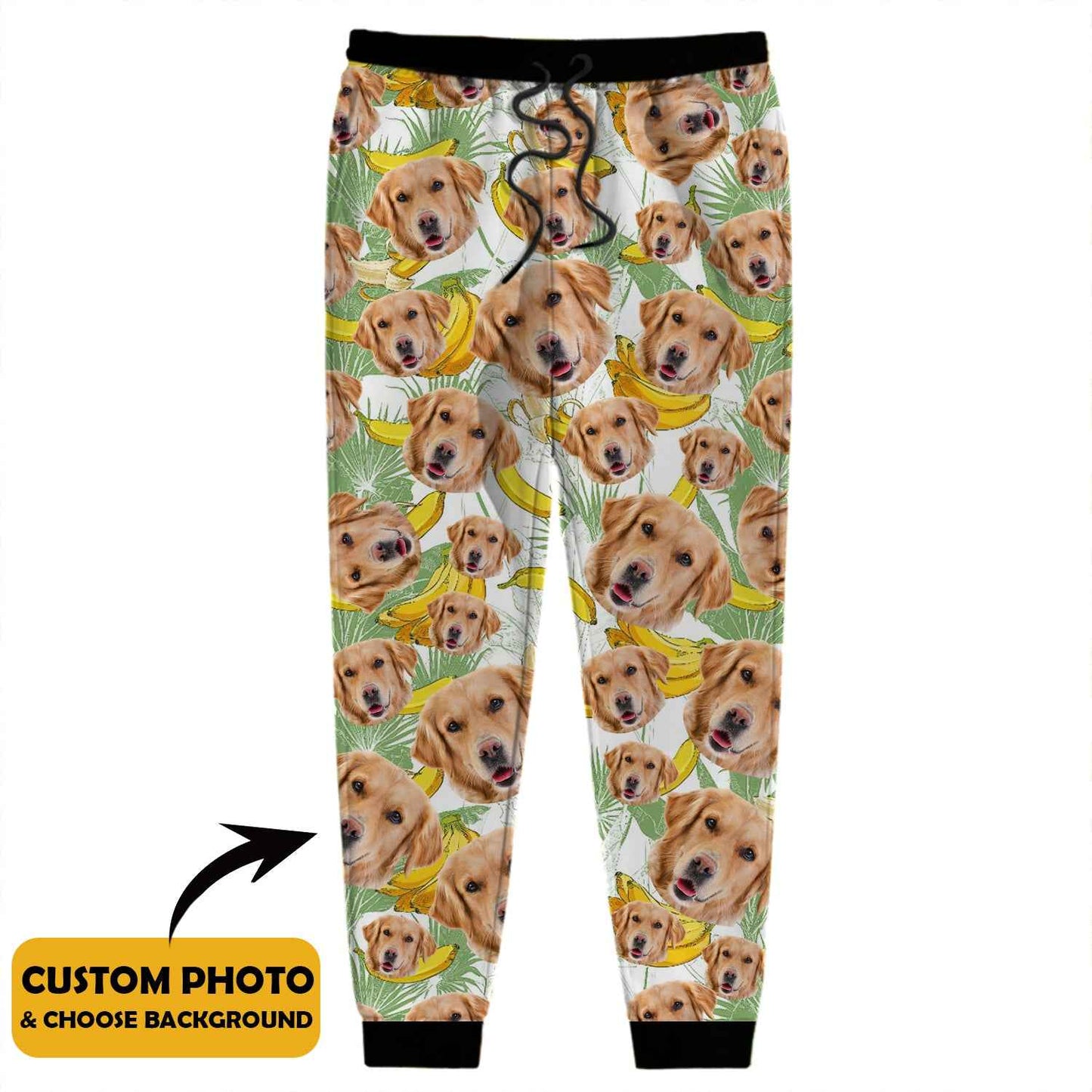 Custom Photo With Christmas Pattern Dog Cat For Men and Women Sweatpants - Demiq Ecommerce