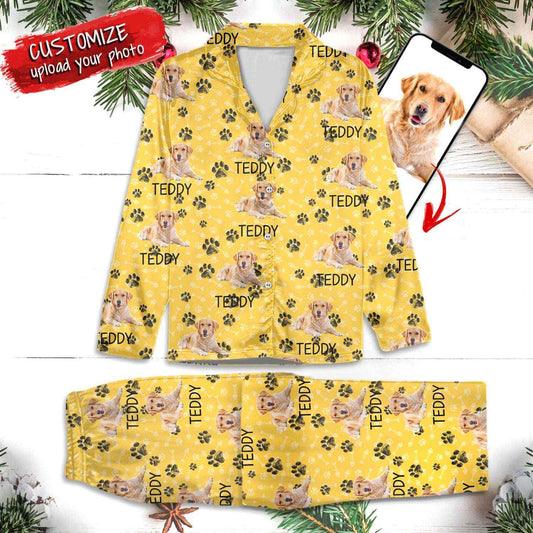 Custom Dog Cat Portrait Photo Christmas Gift Pajamas ht10005tt - Demiq Ecommerce