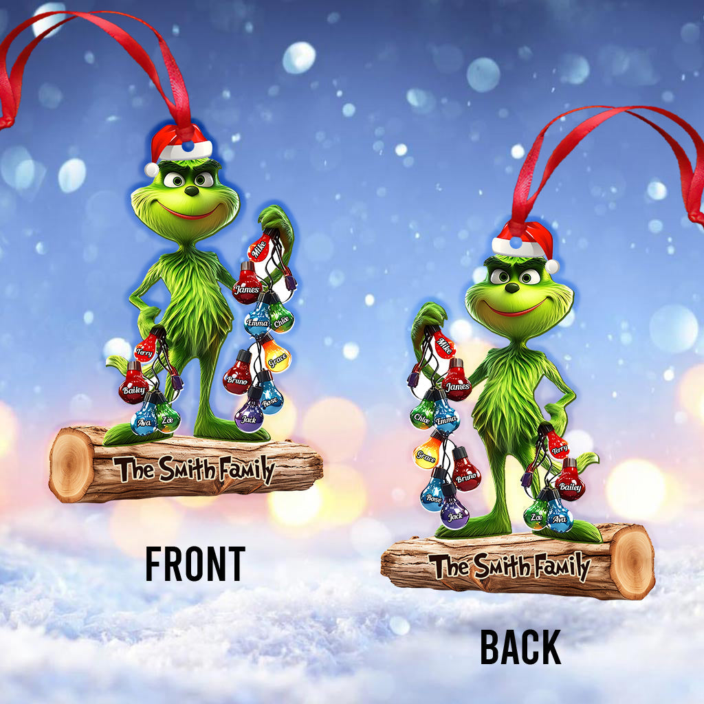 My Family - Personalized Grinchh Family Ornament