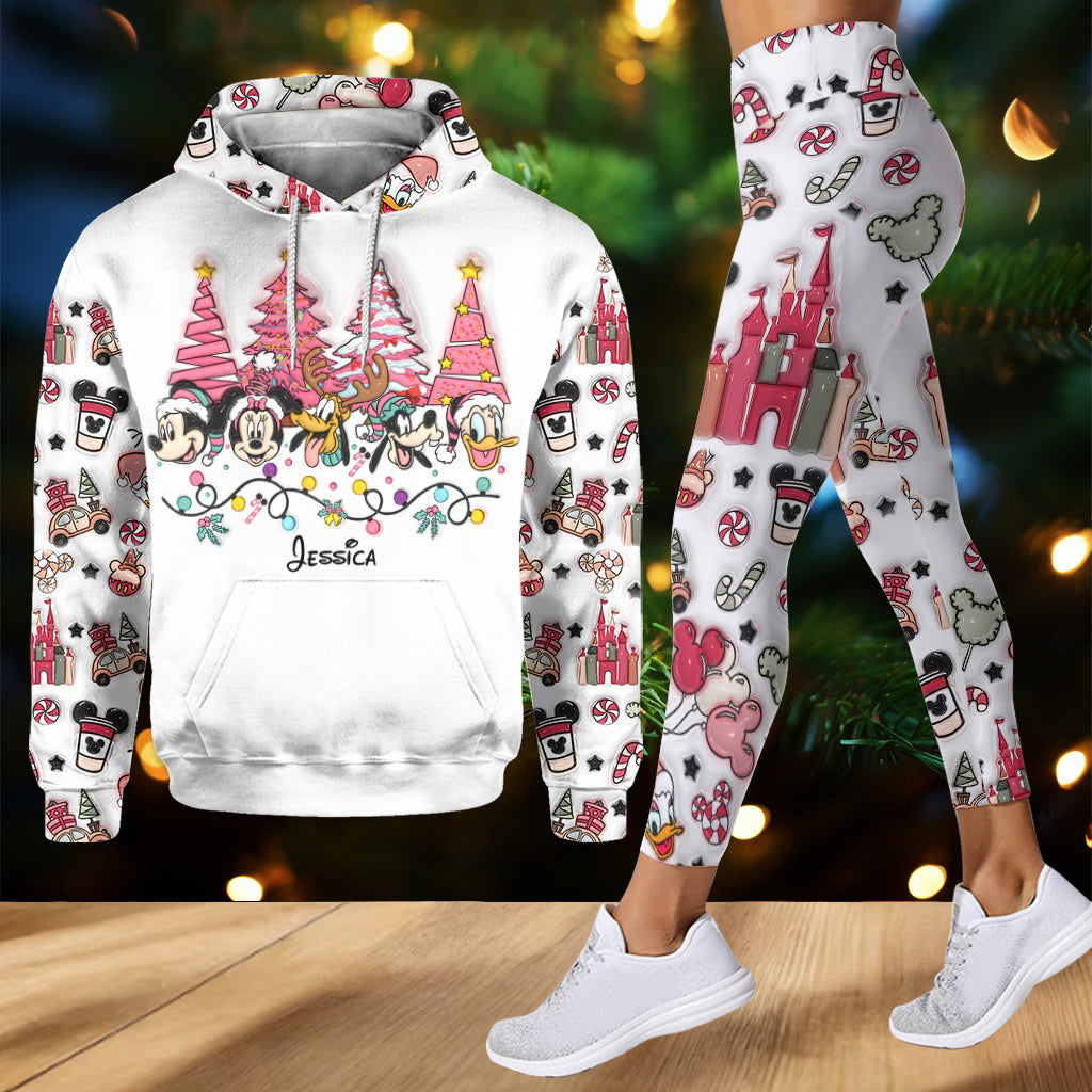 Christmas Is Coming To Mousetown - Personalized Mouse Hoodie and Leggings