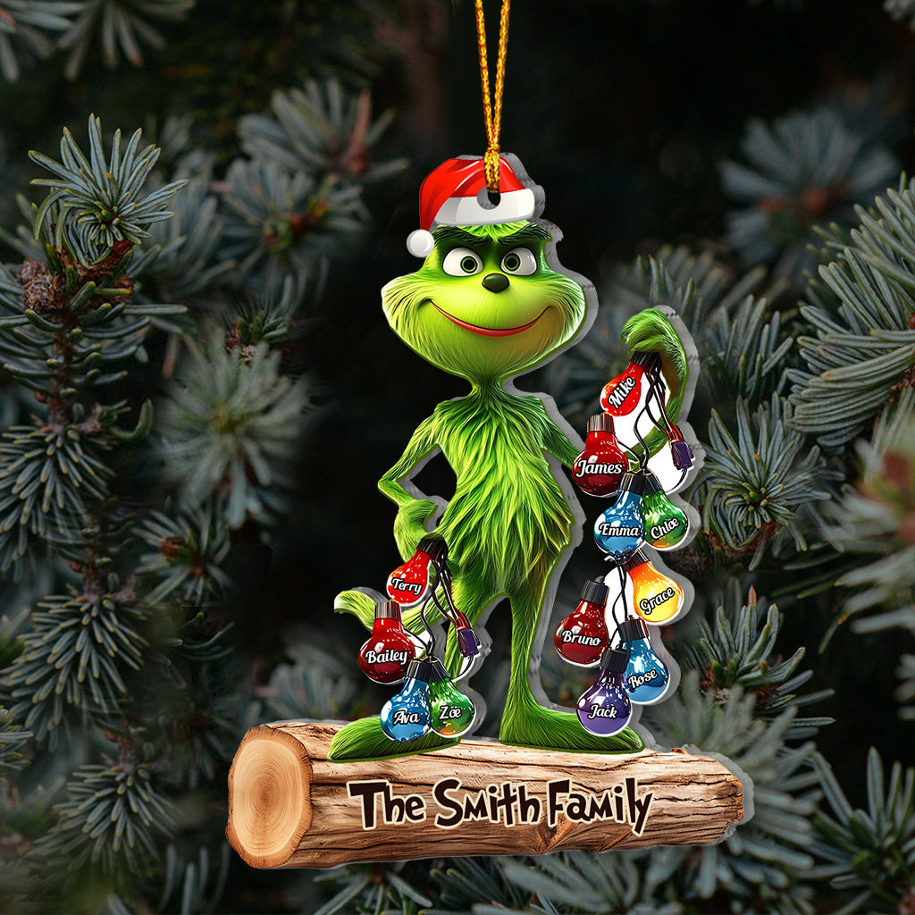 My Family - Personalized Grinchh Family Ornament