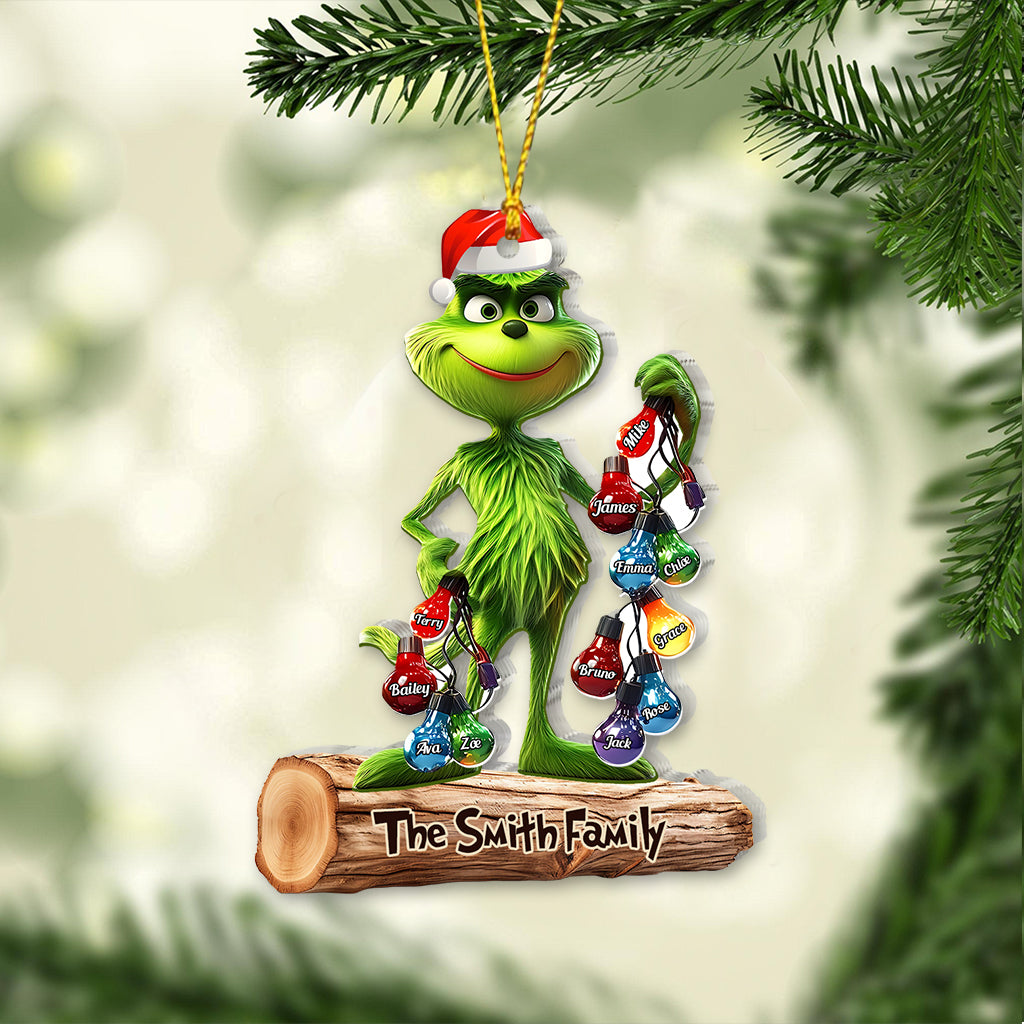 My Family - Personalized Grinchh Family Ornament