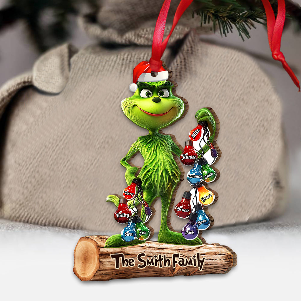 My Family - Personalized Grinchh Family Ornament