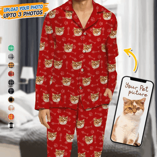 Custom Photo Dog Cat Pajamas dc1008tt - Demiq Ecommerce