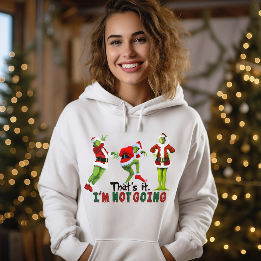 Grumpy Holiday Sweatshirt - 'That's It, I'm Not Going' Design