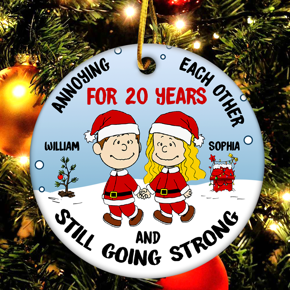 Personalized Gifts For Couple Ceramic Ornament Annoying Each Other