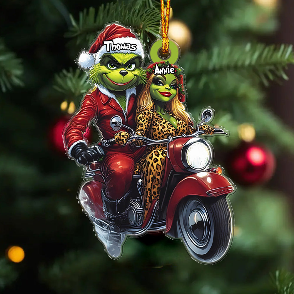 Grinchmas Couple - Personalized Ornament 07naqg271124