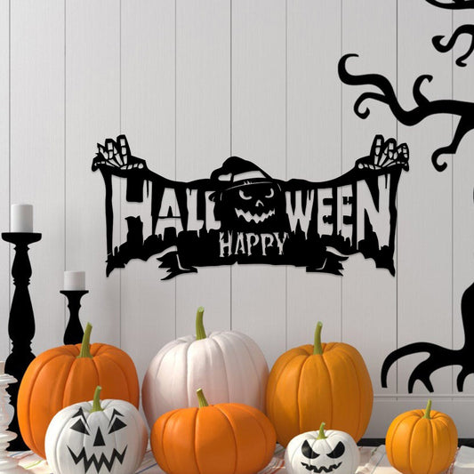 Spooky "Happy Halloween" Wall Sign