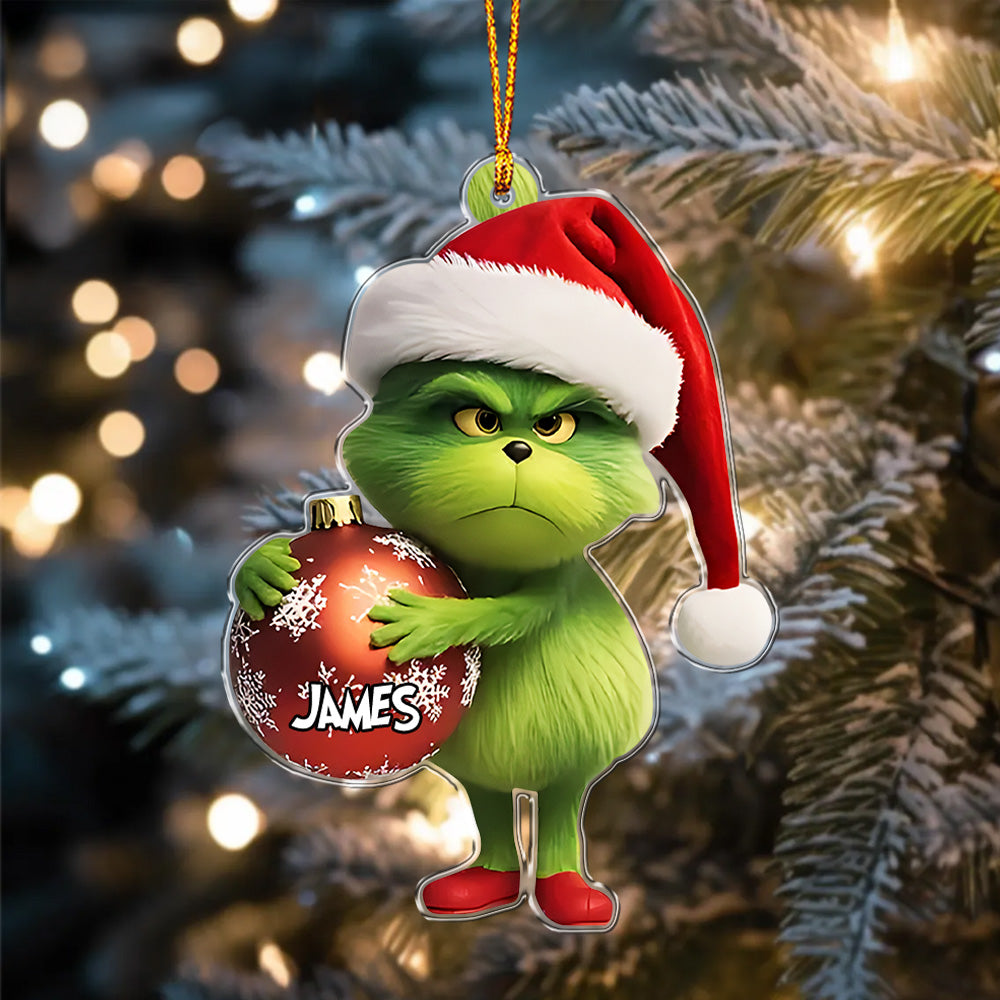 Green Character Christmas - Personalized Ornament 01nath071124