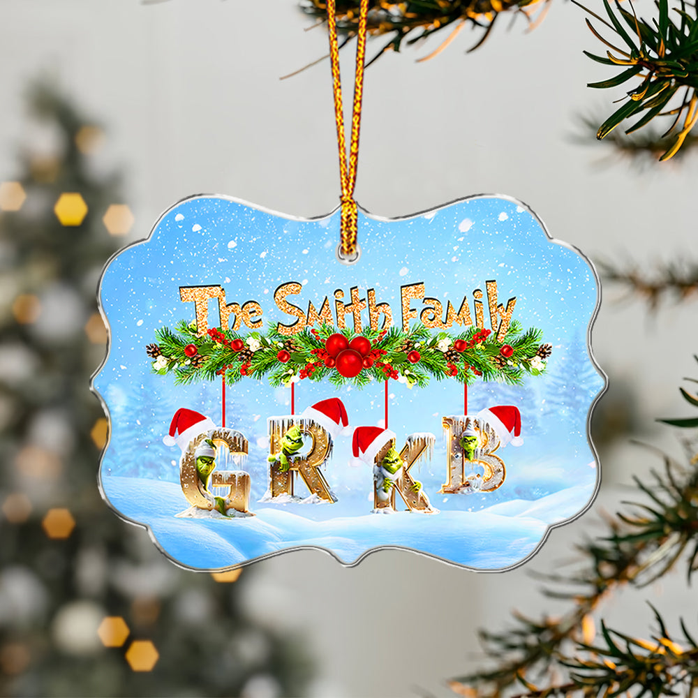 Custom Alphabet - Personalized Family Christmas Ornament 08nath201124