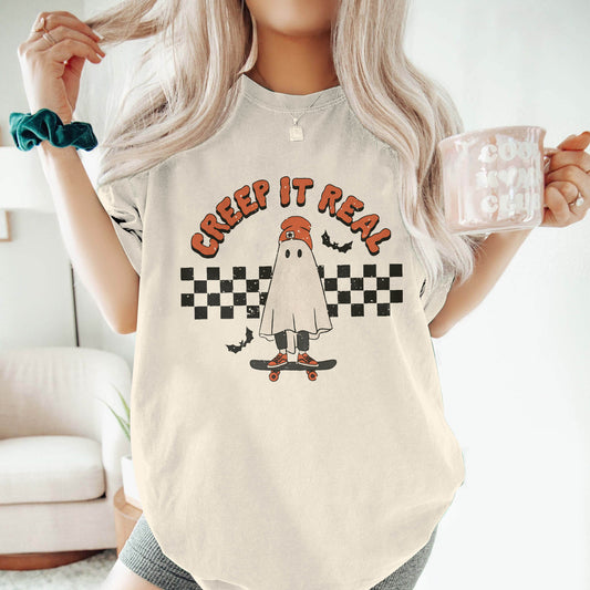 Vintage Ghost Halloween Shirt - Fall Shirt