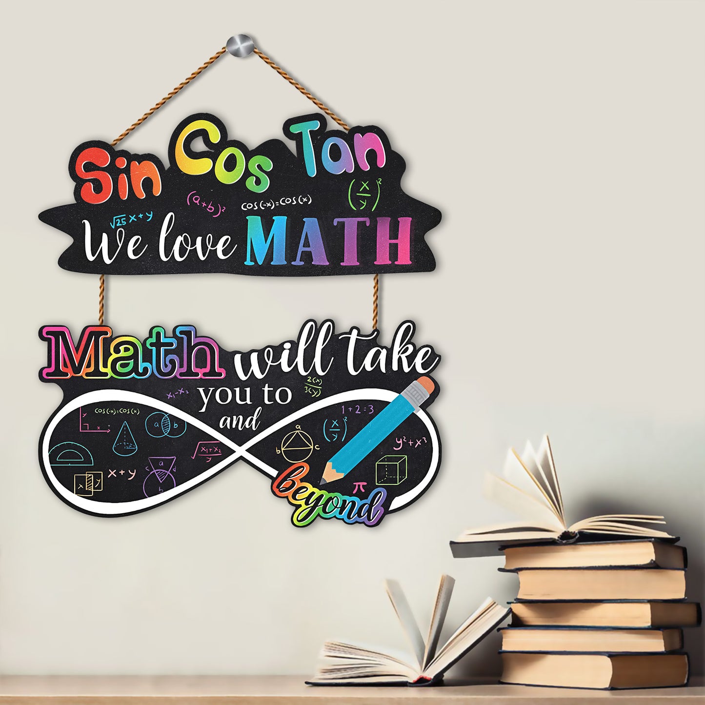 Inspirational Math Classroom Wall Decor - Back To School