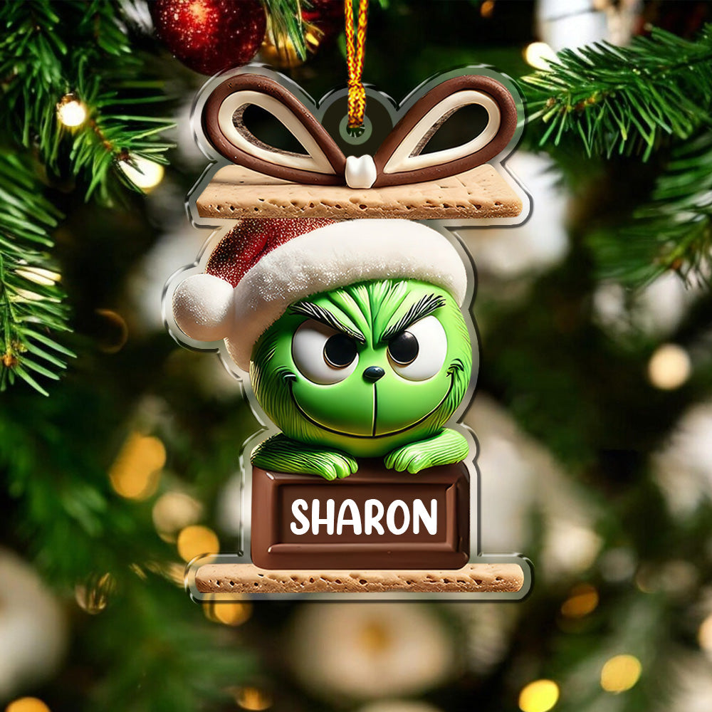 Merry Grinchmas Gifts For Family, Friends, Coworkers - Personalized Stole Christmas Freestanding Wood Plaque 05naqg251124