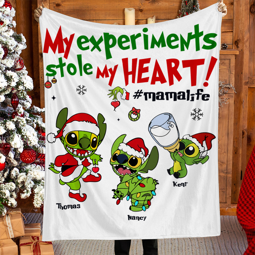 My Experiments Stole My Heart - Personalized Blanket 02nath191124