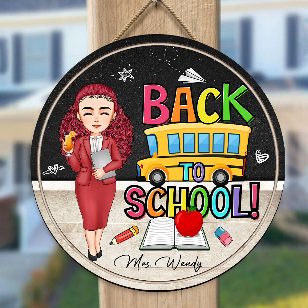 Personalized Back-to-School Wooden Sign