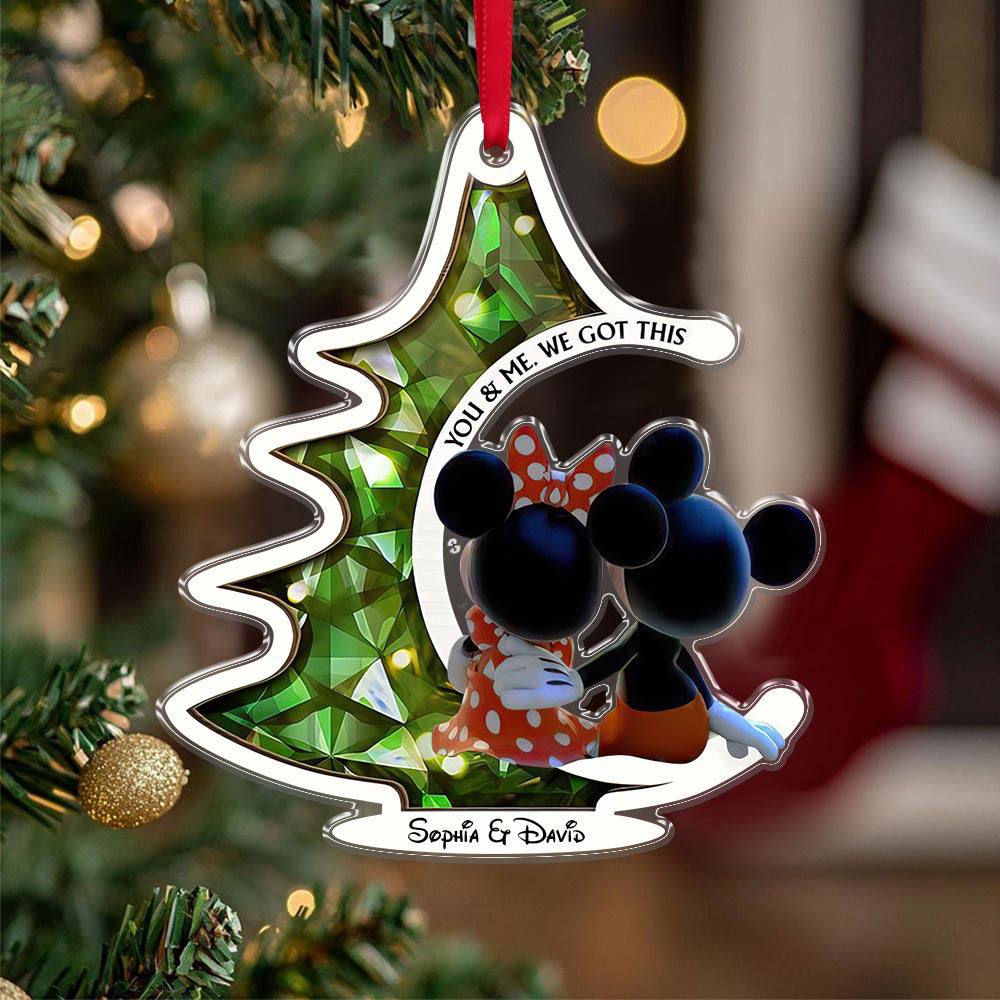 You & Me We Got This, Personalized Mouse Ornament