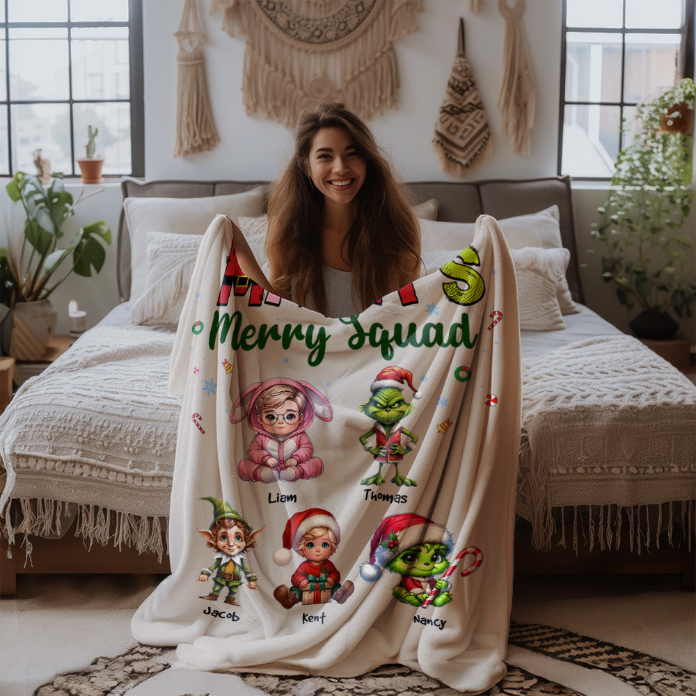 Mama's Mery Squad - Personalized Blanket 06naqg191124