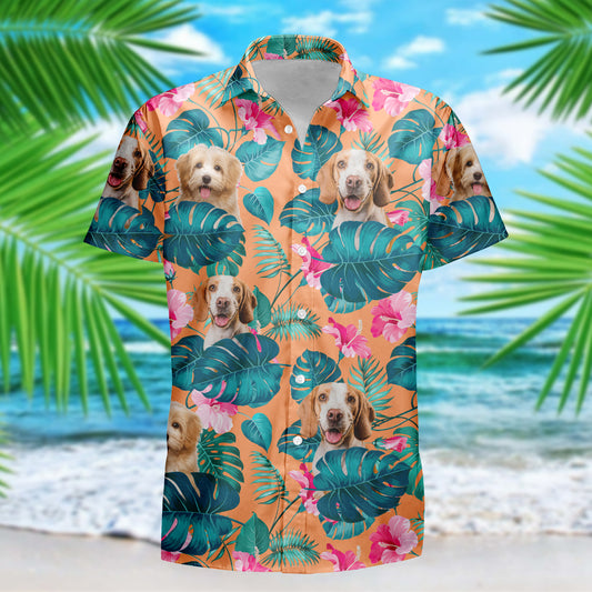 Upload Photo Dog Men's Hawaiian Shirt